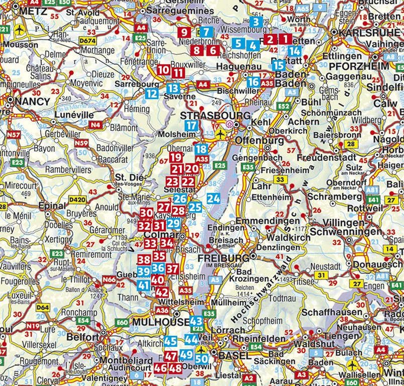 Guide Rother de randonnée La route des vins d'Alsace