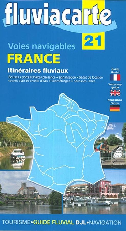 carte fluviacarte 21 - Itinéraires fluviaux France