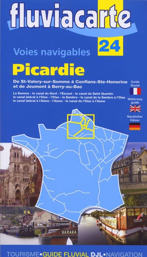 carte fluviacarte 24 -Rivières et canaux en Picardie