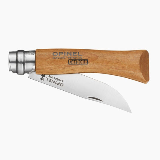 Couteau Opinel n°7  lame en carbone et manche en hêtre