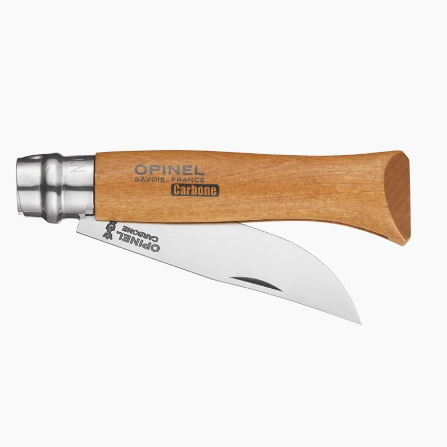 Couteau Opinel n°9  lame en carbone et manche en hêtre