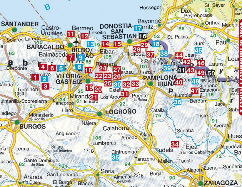 guide des randonnées ROTHER au pays basque espagnol