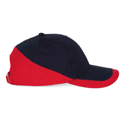 Racing - Casquette bicolore 6 panneaux