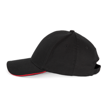 Casquette avec sandwich contrasté - 6 panneaux