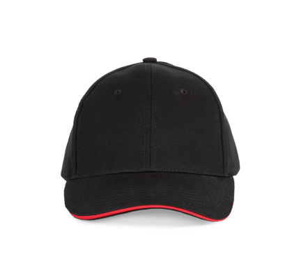 Casquette avec sandwich contrasté - 6 panneaux