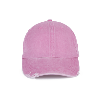 Casquette vintage effet déchiré - 6 panneaux