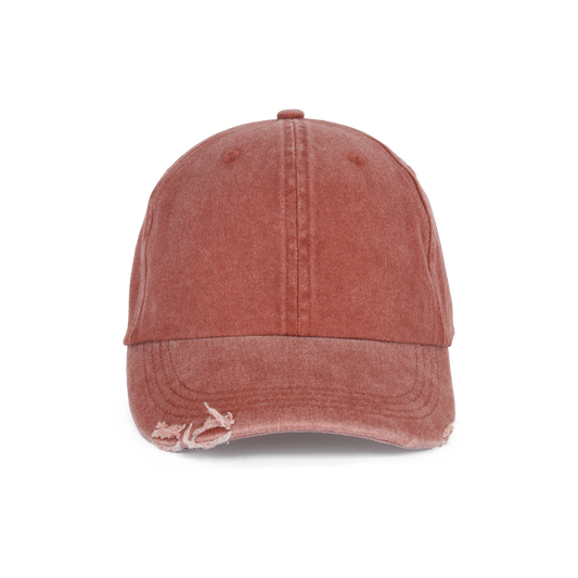 Casquette vintage effet déchiré - 6 panneaux