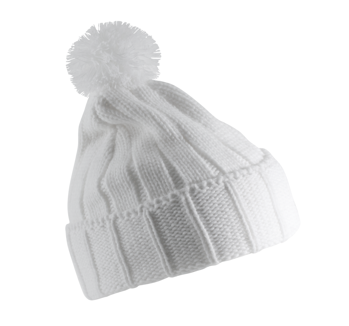 Bonnet à pompon avec revers