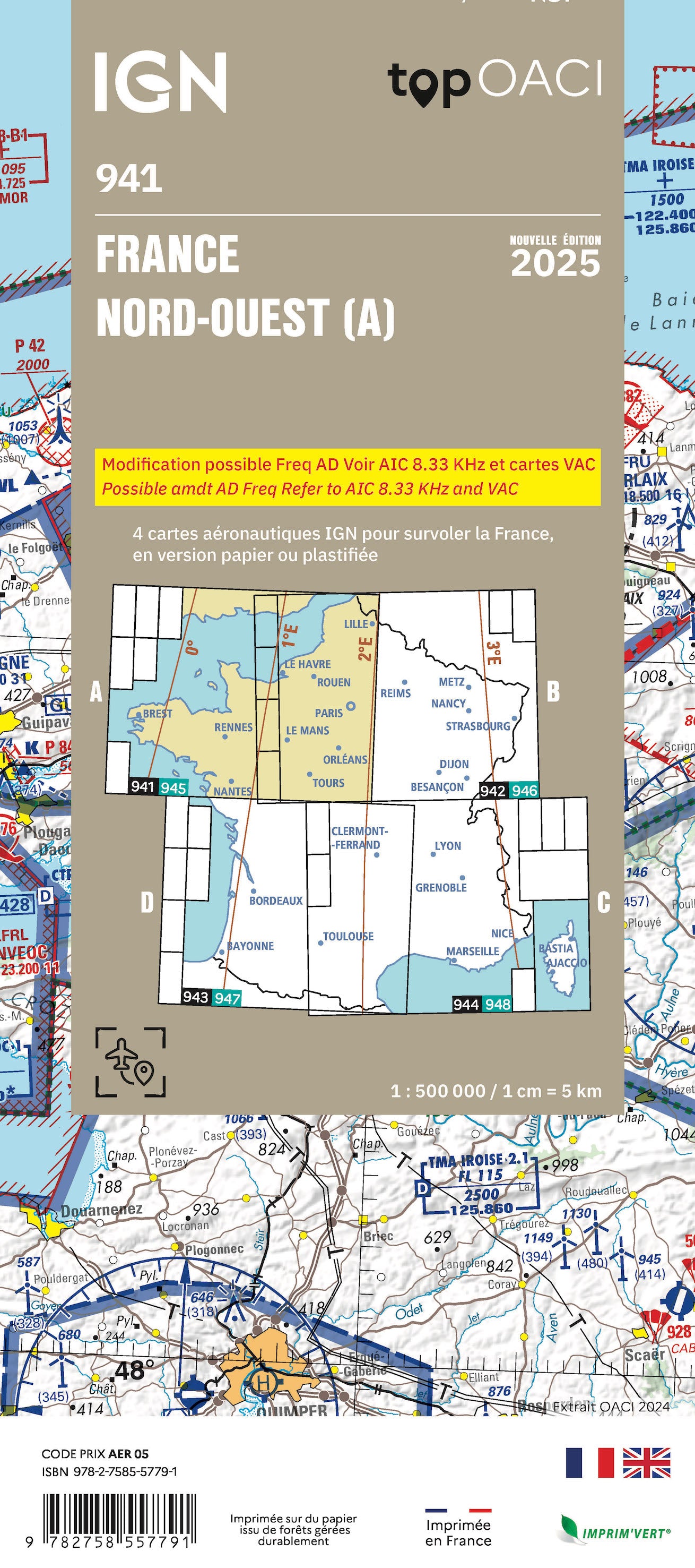Top OACI 941 édition 2025 IGN Nord-Ouest