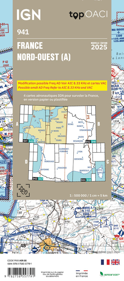 Top OACI 941 édition 2025 IGN Nord-Ouest