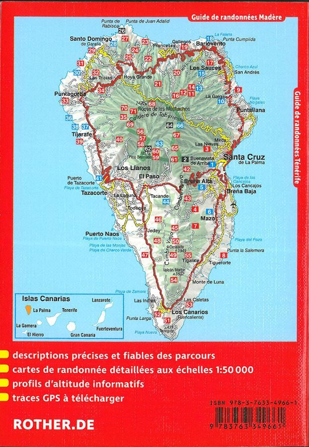 Carte de la Palma - Guide ROTHER
