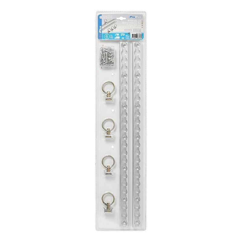 Contenu du pack de 6 pièces avec 2 rails arrimage proplus